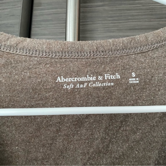 Abercrombie & Fitch Taupe Button Down Bodysuit - Picture 2 of 4